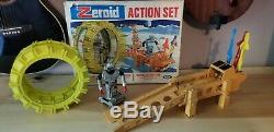 Antique game zeroid action set 1969 ideal robot play set vintage rare