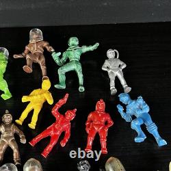 Archer Ajax Hard Plastic 1950s Spacemen Space Man Figurine Vintage Lot of 22