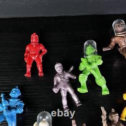 Archer Ajax Hard Plastic 1950s Spacemen Space Man Figurine Vintage Lot of 22