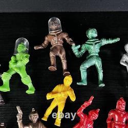 Archer Ajax Hard Plastic 1950s Spacemen Space Man Figurine Vintage Lot of 22