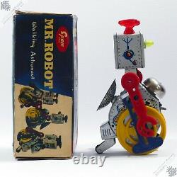 Atc Cragstan Mr Robot Mego Machine Man Astronaut Tin Vintage Space Toy Japan