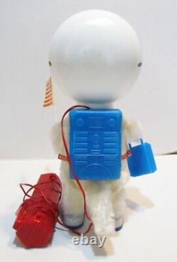 BATTERY OPERATED ASTRO DOG SPACE TOY ROBOT VINTAGE YONEZAWA JAPAN WORKS With BOX
