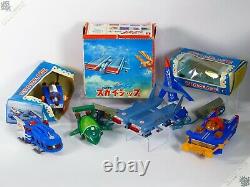 Bandai Jr21 Dinky Thunderbirds Motorised Vehicle Lot Vintage Space Toy Japan