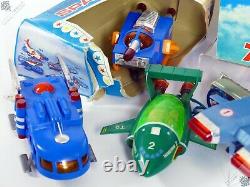 Bandai Jr21 Dinky Thunderbirds Motorised Vehicle Lot Vintage Space Toy Japan