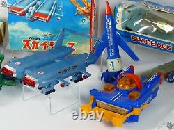 Bandai Jr21 Dinky Thunderbirds Motorised Vehicle Lot Vintage Space Toy Japan