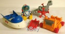 Billy Blastoff Vintage Toy (5) piece Lot Eldon Japan 1968 Rare Space Toys