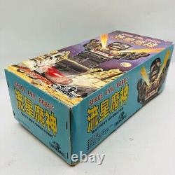 Bliking Tin Toy Battery Powered Space Evil Robot Black Japan Vintage Fedex DHL