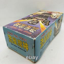 Bliking Vintage Tin Toy Battery Powered Space Evil Robot Black Japan Rare