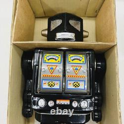 Bliking Vintage Tin Toy Battery Powered Space Evil Robot Black Japan Rare