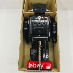 Bliking Vintage Tin Toy Battery Powered Space Evil Robot Black Japan Rare