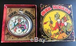 Buck Rogers Pocket Watch 1935 Ingraham In Rare Original Box (vintage, Rare Htf)