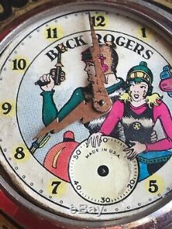 Buck Rogers Pocket Watch 1935 Ingraham In Rare Original Box (vintage, Rare Htf)