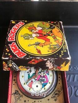 Buck Rogers Pocket Watch 1935 Ingraham In Rare Original Box (vintage, Rare Htf)