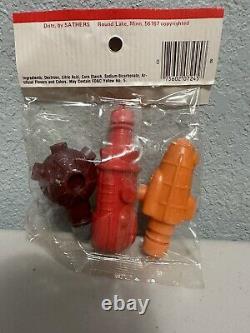 Candy Filled Space Fleet CD 2000 80s Sathers Rare Vintage 3 Sealed Dispensers