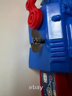 Captain Astro Mechanical Windup Robot MEGO Japan with Box Vintage 1972