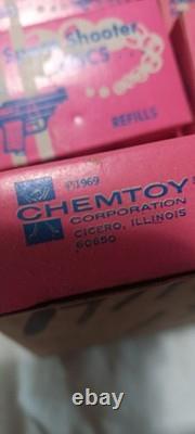 Chemtoy Space Shooter 1969 Disc Refills Store Display Box Vintage (41 Packs)