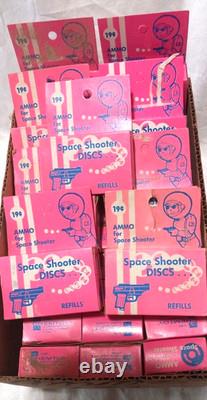 Chemtoy Space Shooter 1969 Disc Refills Store Display Box Vintage (41 Packs)
