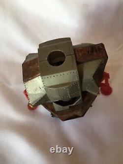 Collectible Rusty Vintage NASA Astronaut Space Capsule Battery Operated Tin Toy