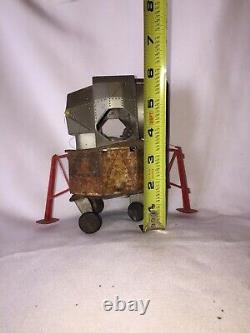 Collectible Rusty Vintage NASA Astronaut Space Capsule Battery Operated Tin Toy