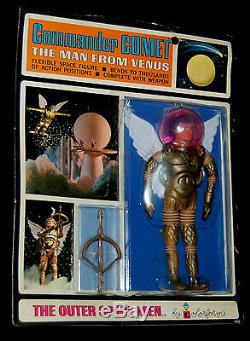Colorforms Outer Space Men Vintage 1968 Complete Carded Set Of 7 Action Figures
