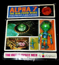 Colorforms Outer Space Men Vintage 1968 Complete Carded Set Of 7 Action Figures