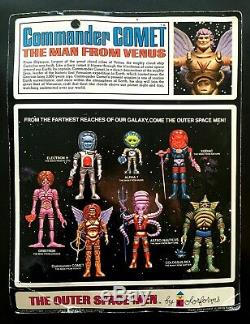 Colorforms Outer Space Men Vintage 1968 Complete Carded Set Of 7 Action Figures