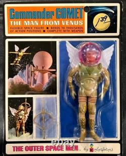 Colorforms Outer Space Men Vintage Carded Commander Comet Mosc Near Mnt Card