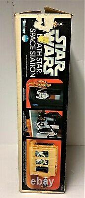 DEATH STAR SPACE STATION Vintage 1977 Kenner Star Wars Toy with box near complete