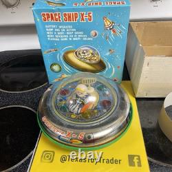 Einco Space Ship X-5 Vintage Tin & Plastic Spaceship Made in Taiwan Modern Toys