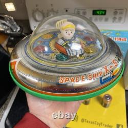 Einco Space Ship X-5 Vintage Tin & Plastic Spaceship Made in Taiwan Modern Toys