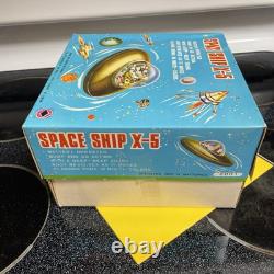 Einco Space Ship X-5 Vintage Tin & Plastic Spaceship Made in Taiwan Modern Toys