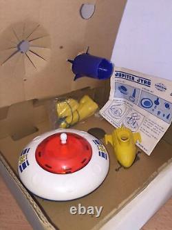 F. E. White Co Tomy JUPITER JYRO SET Spinning Space Toy in Box Made Japan Vintage