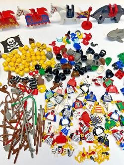 GIANT LOT of Vintage Lego Castle, Knight, Pirate, Space, Legoland, Minifigs