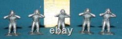 GIANT TOY CO. Space Age Men Alien figures vintage 1960's plastic astronauts