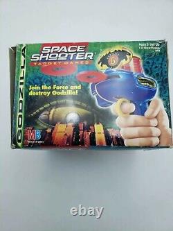 GODZILLA Vintage Milton Bradley Space Shooter Target Games COMPLETE