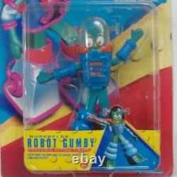 GUMBY Set of 3 Figures(Robot, Space, GI) American Toys Vintage Very Rare