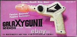 Galaxy Gun II 2001 Light & Sounds'80s Vintage SILVER COLOR Priority Ship