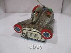 Gemini X-5 Space Ship Vintage Tin Toy Tested Works Good