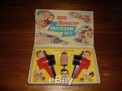 Gerry Anderson Supercar Intercom Set Merit Vintage 60s Space TV Toy Thunderbirds