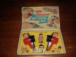 Gerry Anderson Supercar Intercom Set Merit Vintage 60s Space TV Toy Thunderbirds