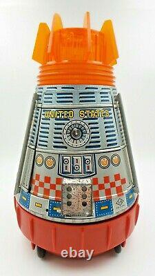 Great Vintage 1960s Horikawa Japan Nasa USA Space Capsule Battery Operated Toy