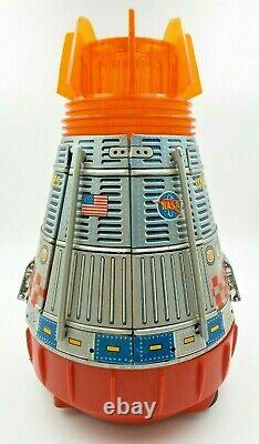 Great Vintage 1960s Horikawa Japan Nasa USA Space Capsule Battery Operated Toy