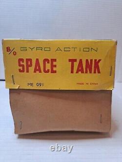 Gyro Action SPACE TANK Vintage 1960's Battery Operated with Box Near Mint RARE