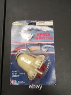 Gyro powered Nasa Space Shuttle Vintage toy White