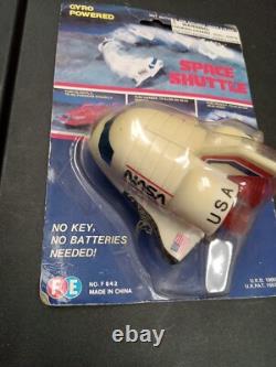 Gyro powered Nasa Space Shuttle Vintage toy White