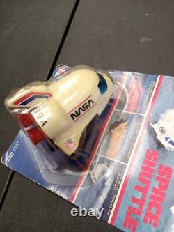 Gyro powered Nasa Space Shuttle Vintage toy White
