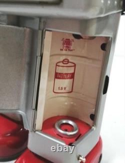 HA HA TOY Vintage Electric Tin Toy Robot Smoking Spaceman Silver Reproduction