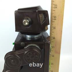 HORIKAWA Attacking Martian Robot Brown Tin Working Made in Japan Vintage