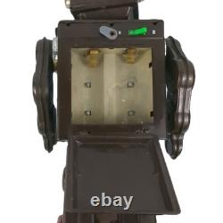 HORIKAWA Attacking Martian Robot Brown Tin Working Made in Japan Vintage