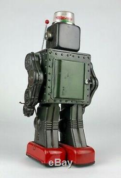 HORIKAWA -FIGHTING ROBOT- VINTAGE 1960's JAPANESE MASUDAYA TIN PLATE SPACE TOY